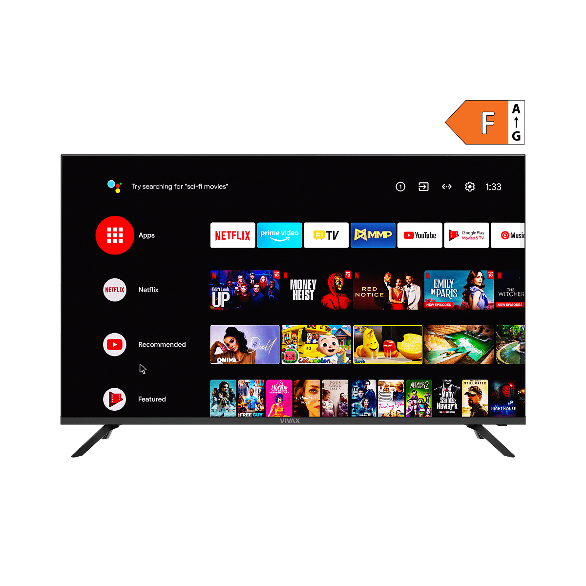Televizor Smart VIVAX A Series 50UHD10K AndroidTV – 50” UHD 4K HDR10