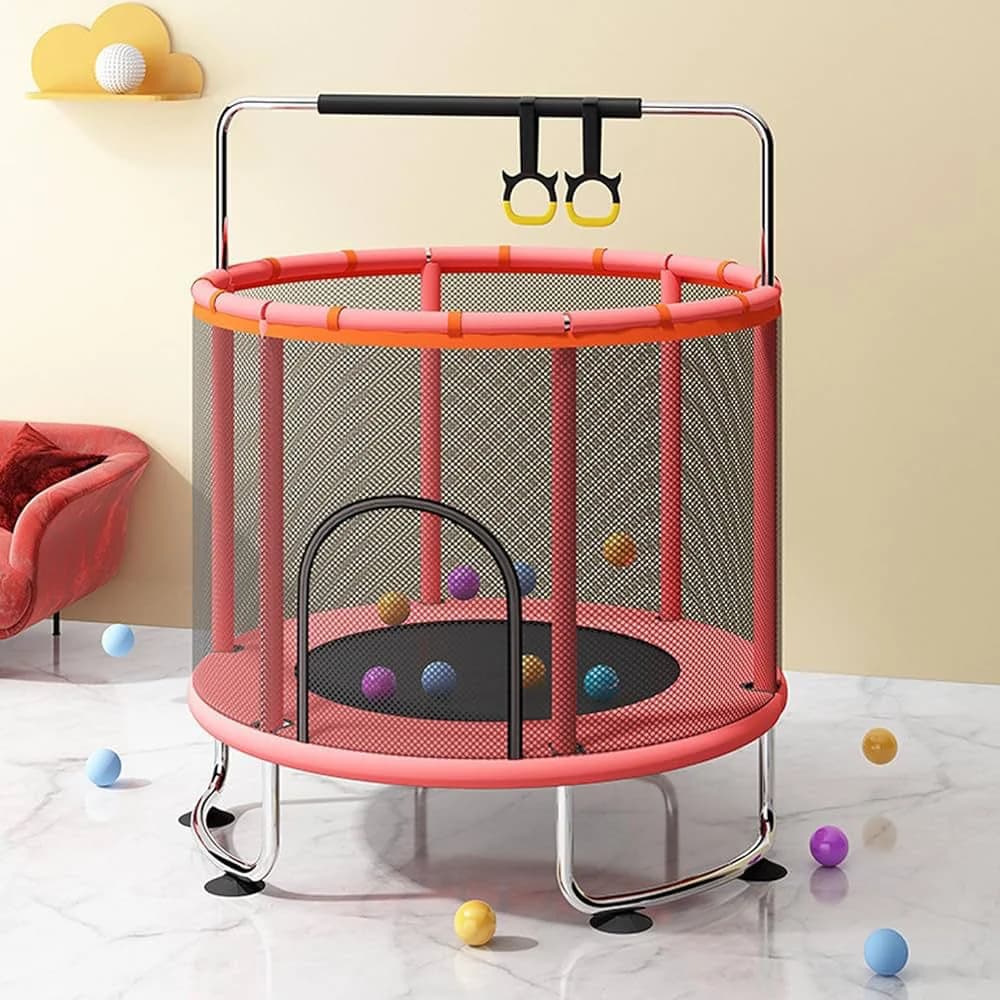 Mini Trampolinë për Fëmijë me Rrjet Sigurie | 140 cm