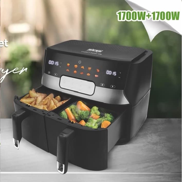 Fritezë me Ajër me 2 Kosha KB2125 5+5L 3400W, DSP Professional