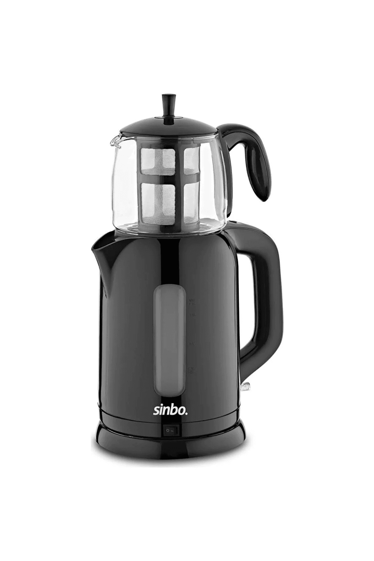 Set Çaji Elektrik Sinbo STM-5830 me Çajnik Qelqi 1.7L + 0.7L
