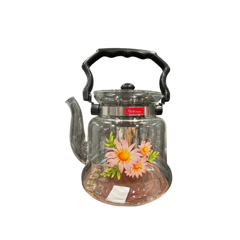 Çajnik Xhami Rezistent | 1.0L | Për Çaj & Infuzione Bimore