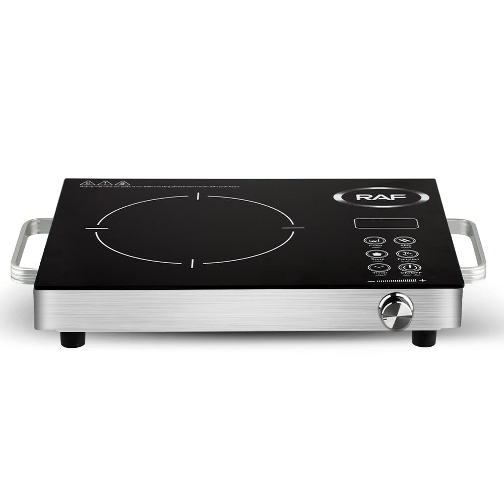 Pjanur infrared raf R.8003 me 3500W kontroll digital dhe sipërfaqe xhami rezistente