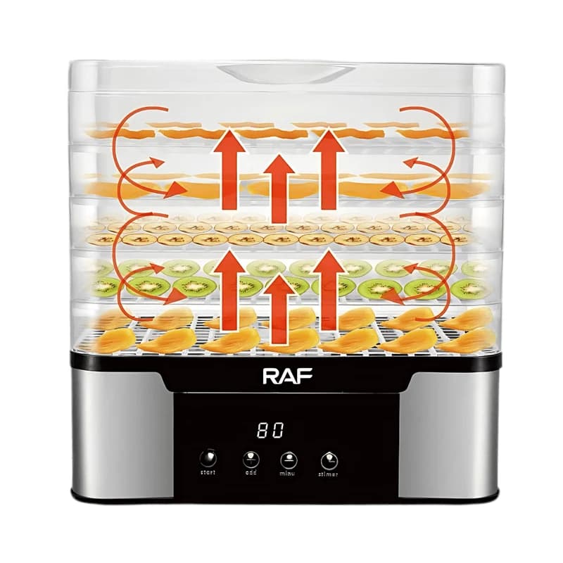 RAF Tharëse Dixhitale Ushqimesh – Food Dehydrator me 5 Shtresa