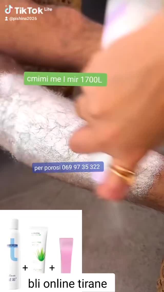 Spraj për heqjen e qimeve, me krem dhe spatulë
