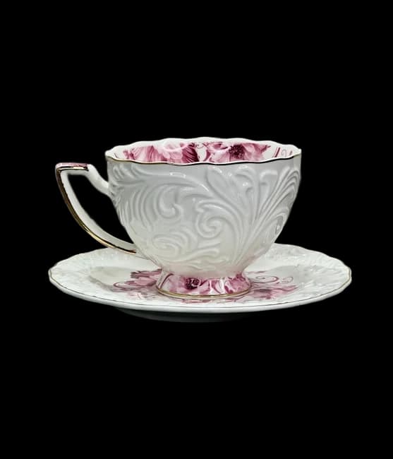 Filxhan Porcelani me Pjatë – Set Elegant për Kafe dhe Çaj