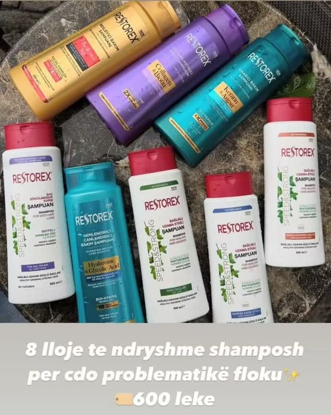 Shampo Restorex, 500 ml – 8 lloje