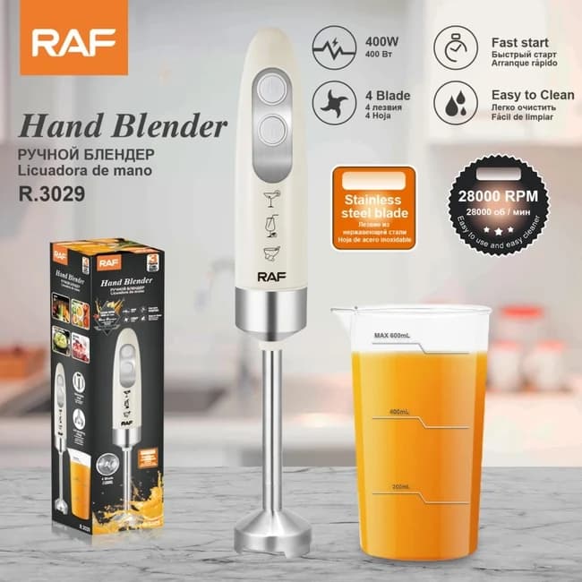 RAF Blender Dore 400W – Blender Zhytes me 4 Thika Inox