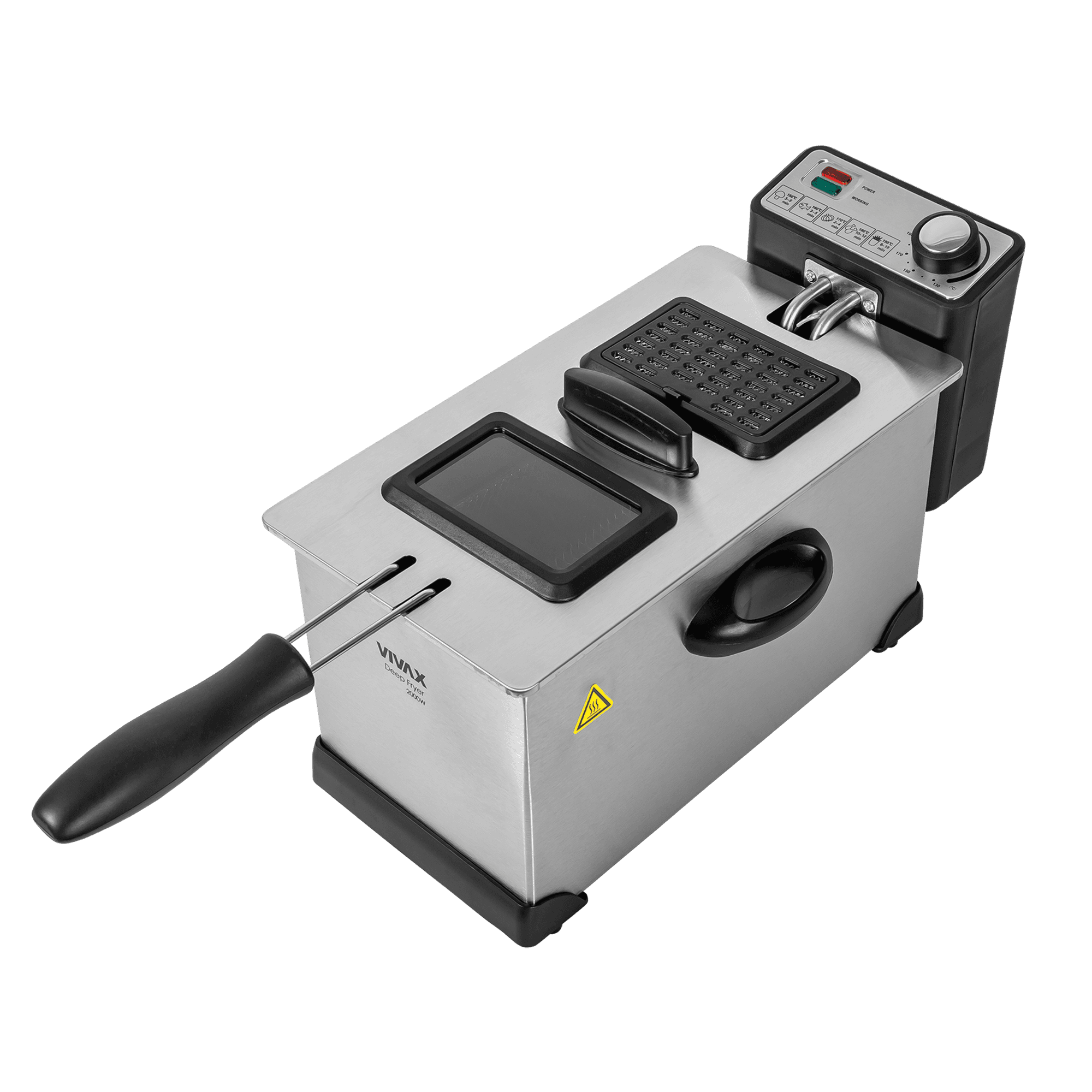Fritezë VIVAX DF-2003SS 2000W me kazan inox 3L