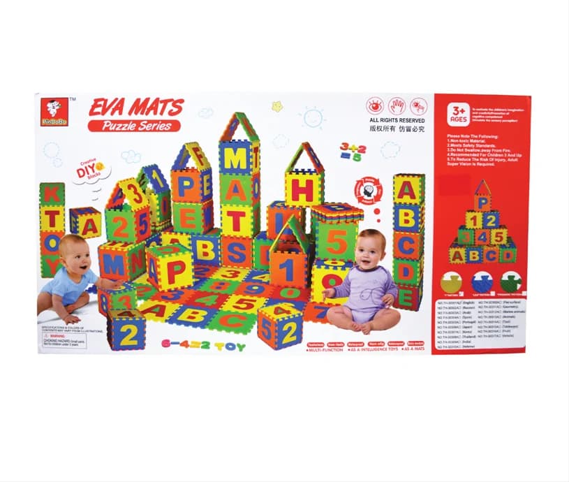 Tapet Puzzle EVA me Shkronja dhe Numra per Femije