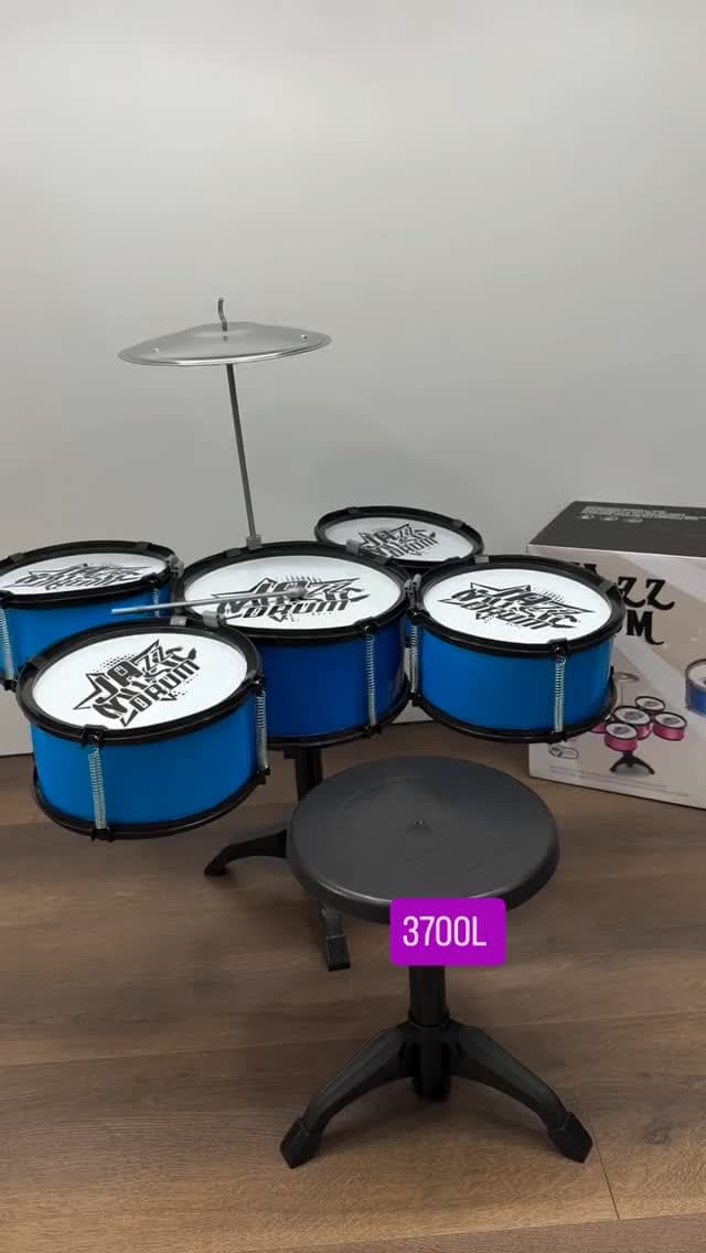Set baterie lodër për fëmijë, me stol