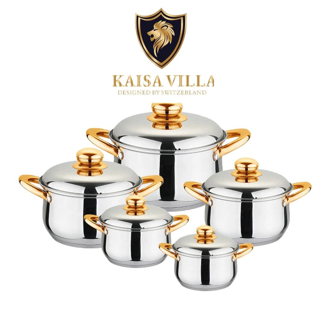 KAISA VILLA Set 5 Tenxheresh Inoksi Induksion KV2011