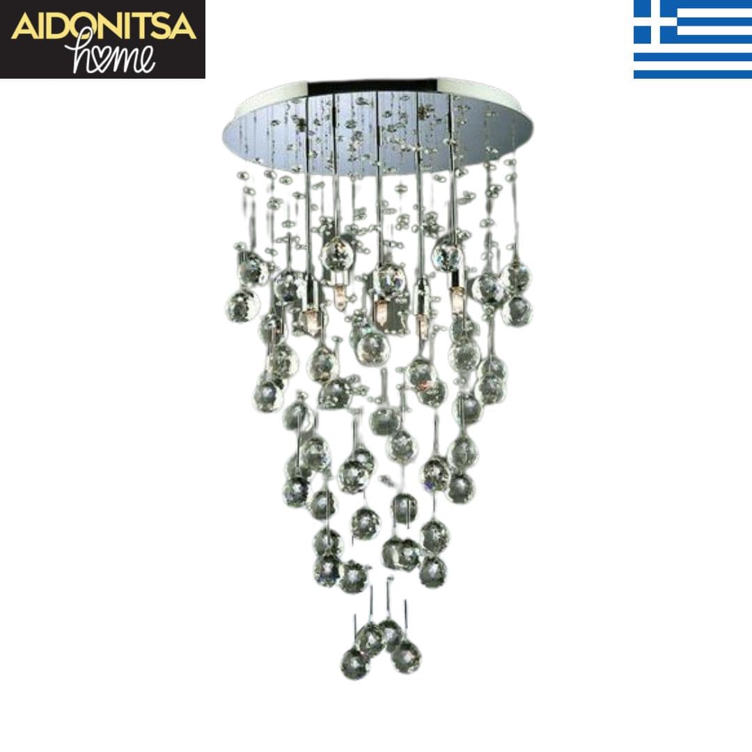 Abazhur Tavani Kristali 13688 D50cm 8XG9 LED