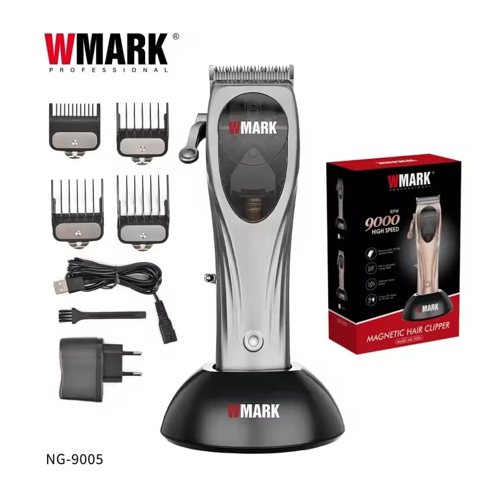 Makine qethjeje profesionale WMARK NG-9005 me motor magnetik dhe bateri 2600mAh