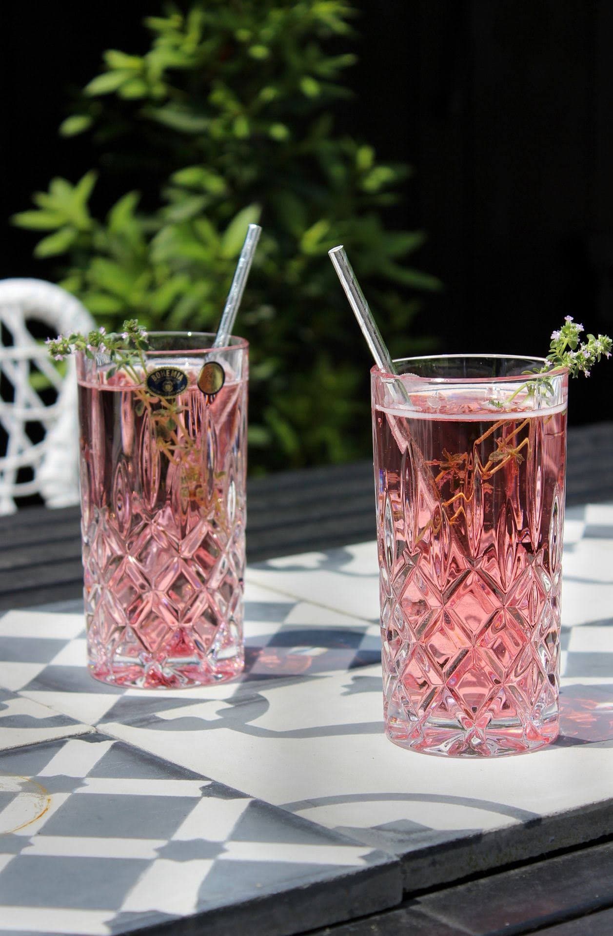Sheffield Gota Uji/Kokteili Set 6 Cope 380ml Kristal Bohemia