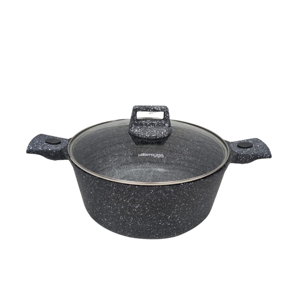Tenxhere me veshje guri MK28 Montecasa 28cm Induksion me doreza të heqshme