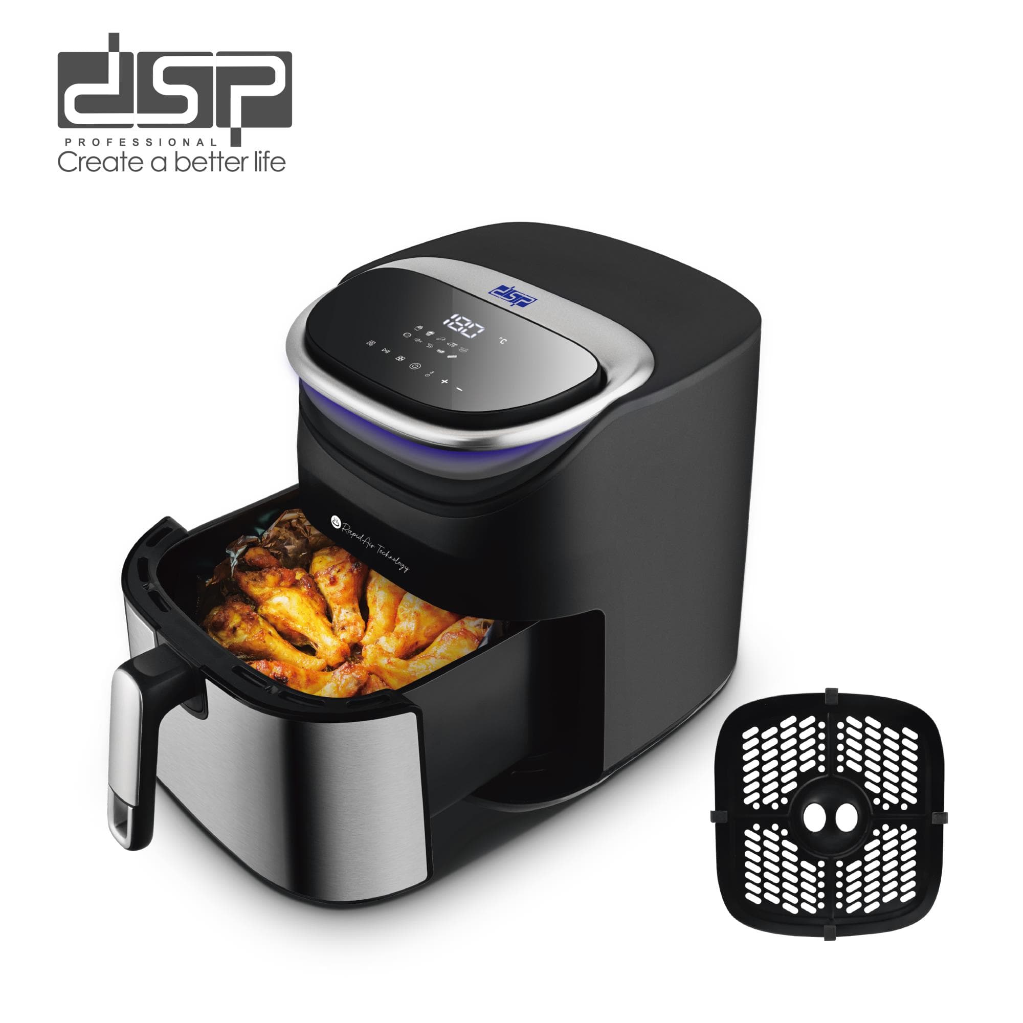 Fritezë me Ajër 7 Lt 1600W KB2180 DSP Professional