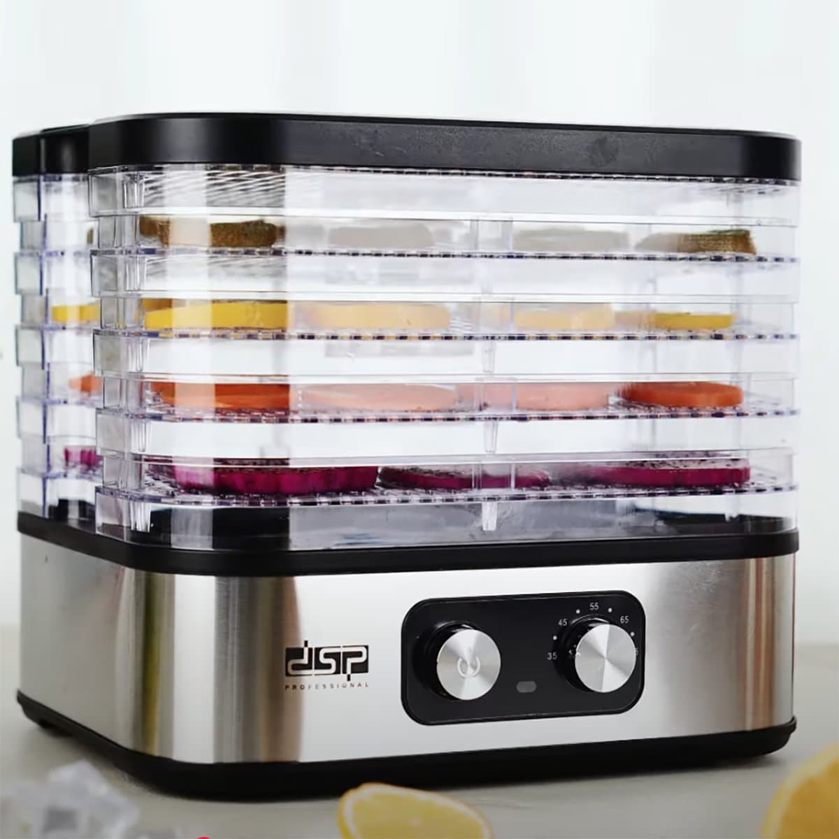 Dehidrues Frutash & Perimesh DSP KA9011 – 240W, 5 Shtresa, 35–75°C, Inox