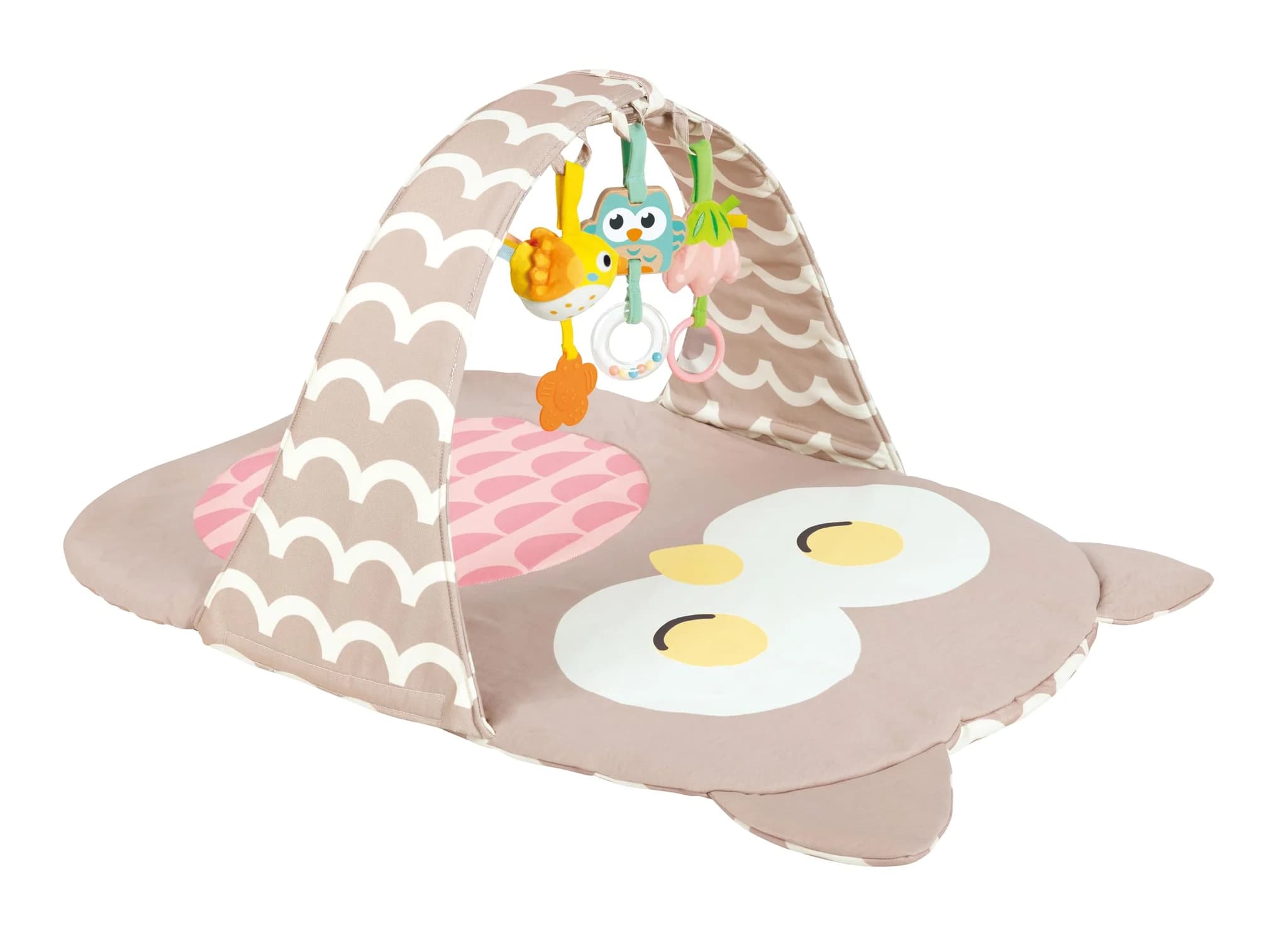 Hape Owl Bed Oscar – Tapetë Aktivitetesh për Bebë 0–12 Muaj