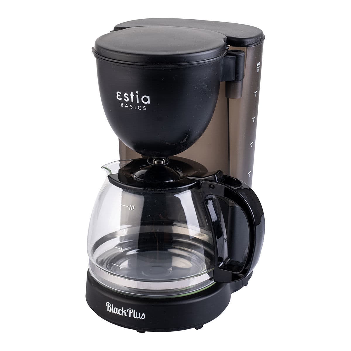 Makina Kafeje Filtruese BLACK PLUS 750W me Enë Qelqi 1.25L – ESTIA
