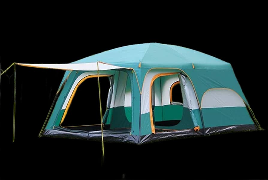 Tendë Kampingu Familjare 320 × 220 × 185 cm – Tendë e Gjerë dhe Rezistente