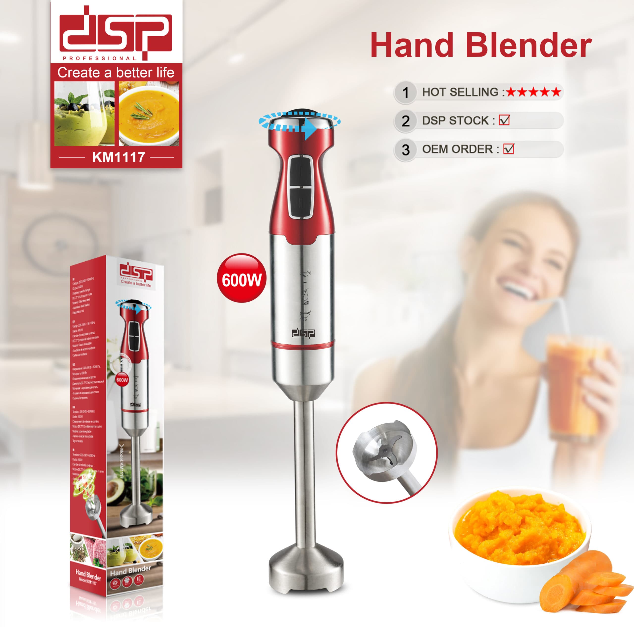 Blender dore KM1117 600w DSP Professional