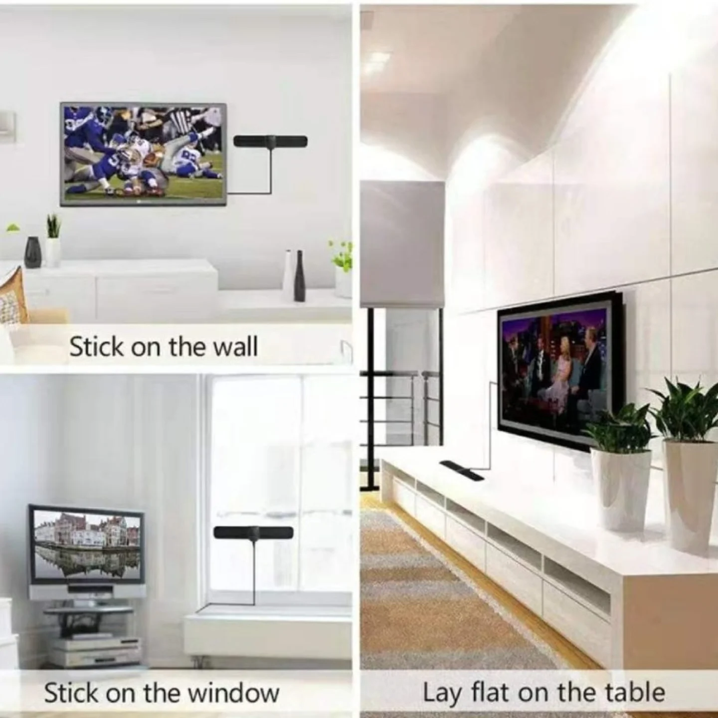 Antenë dixhitale TV për ambiente të brendshme, kabllo 3 m