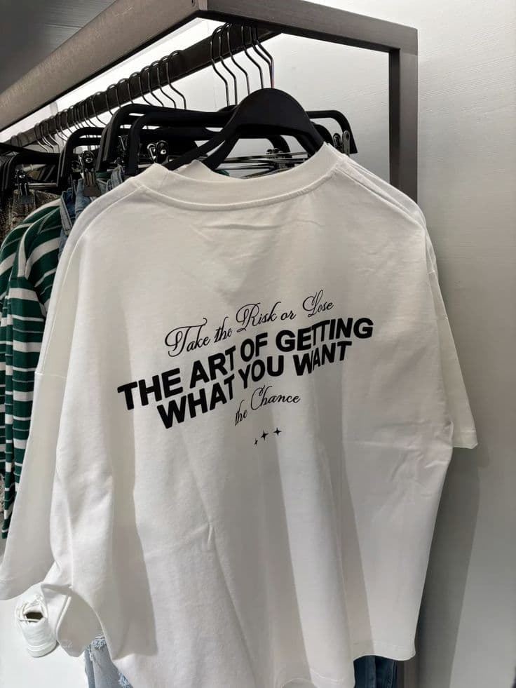 Art of Getting What You Want Tee – bluzë oversize me mbishkrim në shpinë
