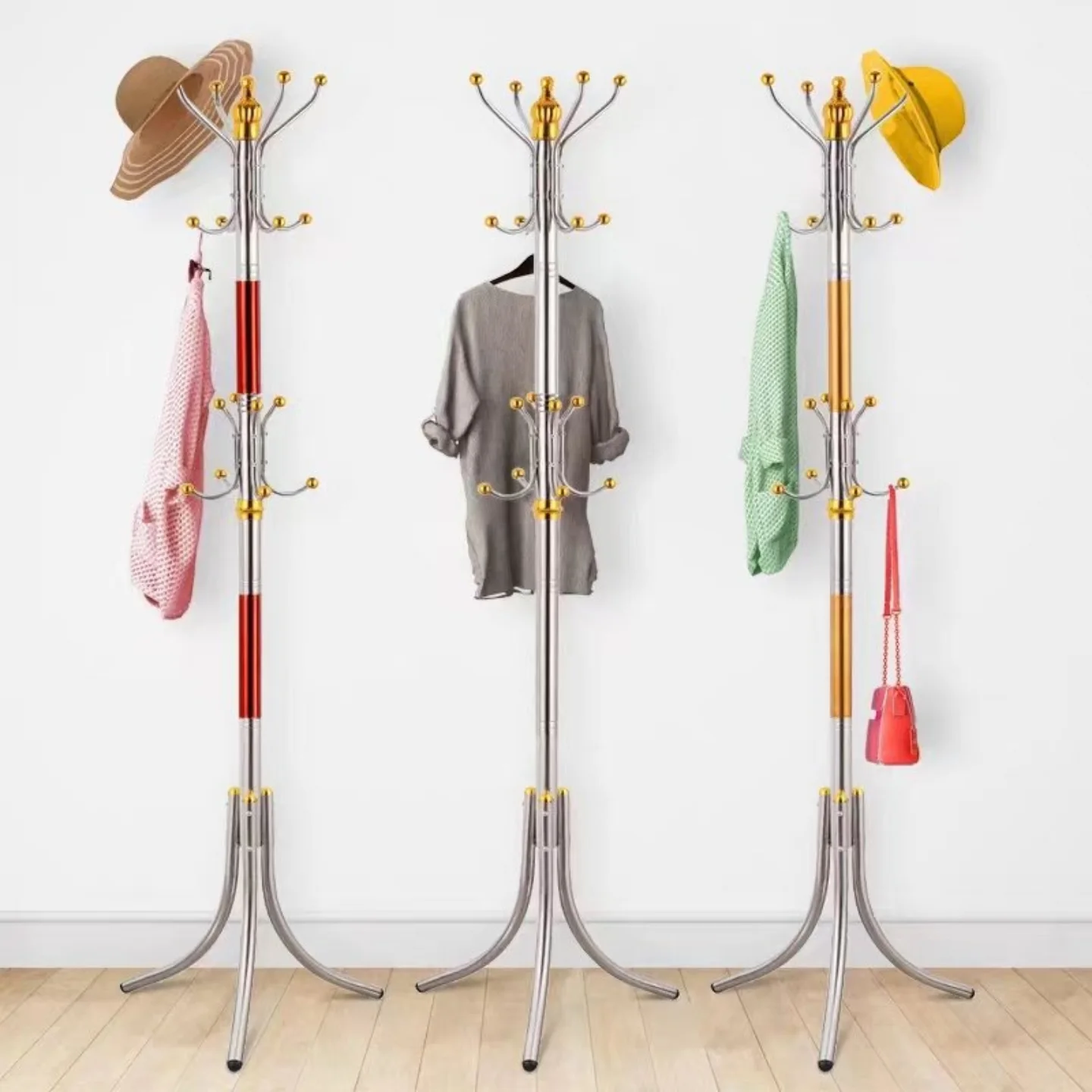 Varëse rrobash metalike me 16 grepa, 173 cm