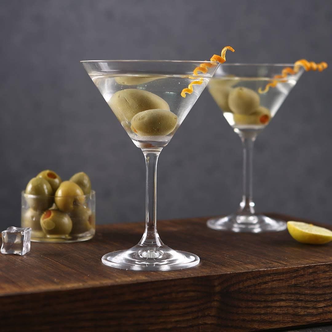 Colibri Gota Martini 280ml Set 6 Cope Kristal Bohemia