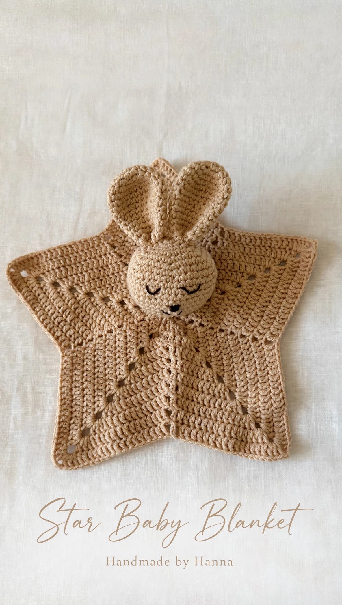 Star Baby Blanket - Bunny Lovey